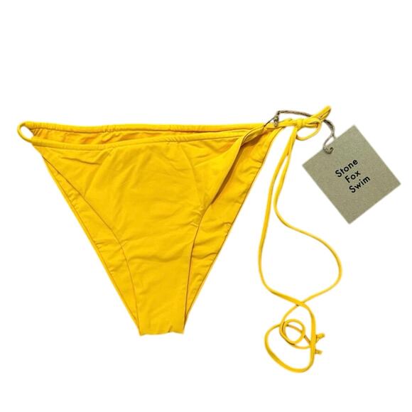 NWT Stone Fox Swim Honeycomb River Bikini Bottom In HoneyComb Size XL - Picture 2 of 5